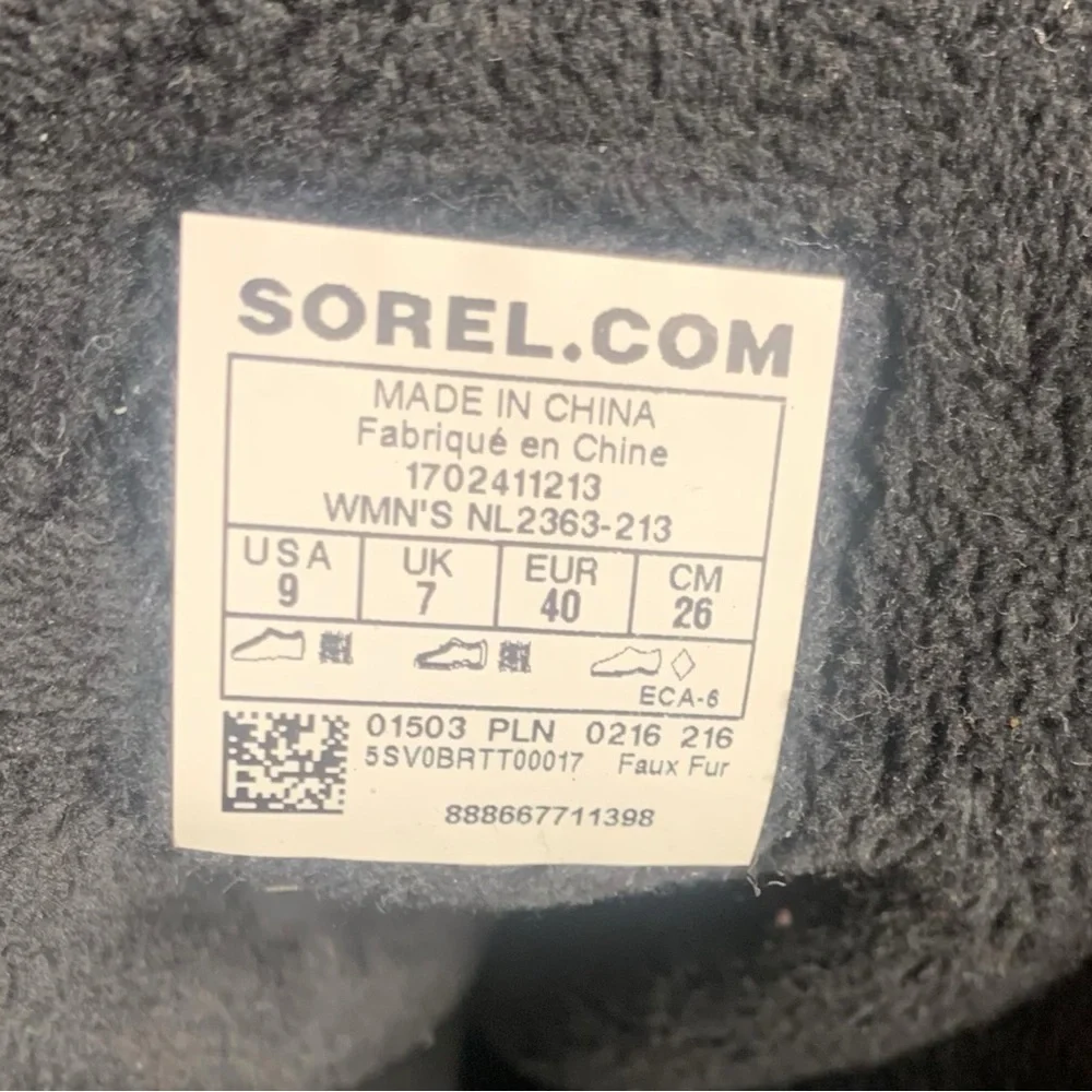 SOREL Women’s‎ Green Faux Fur Trim Winter Boots – Size 9